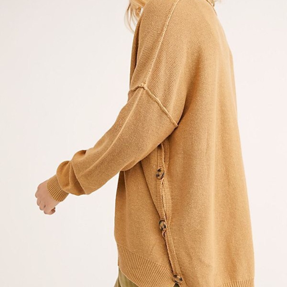 Free people brown sweater cardigan